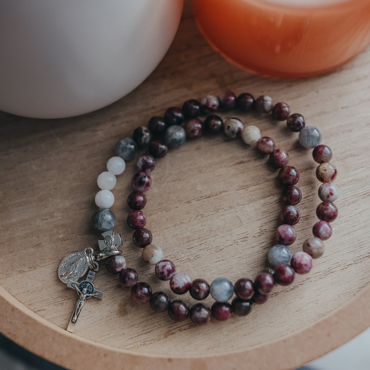 The Martins | Husband and Wife | Couples Rosary Bracelet Set