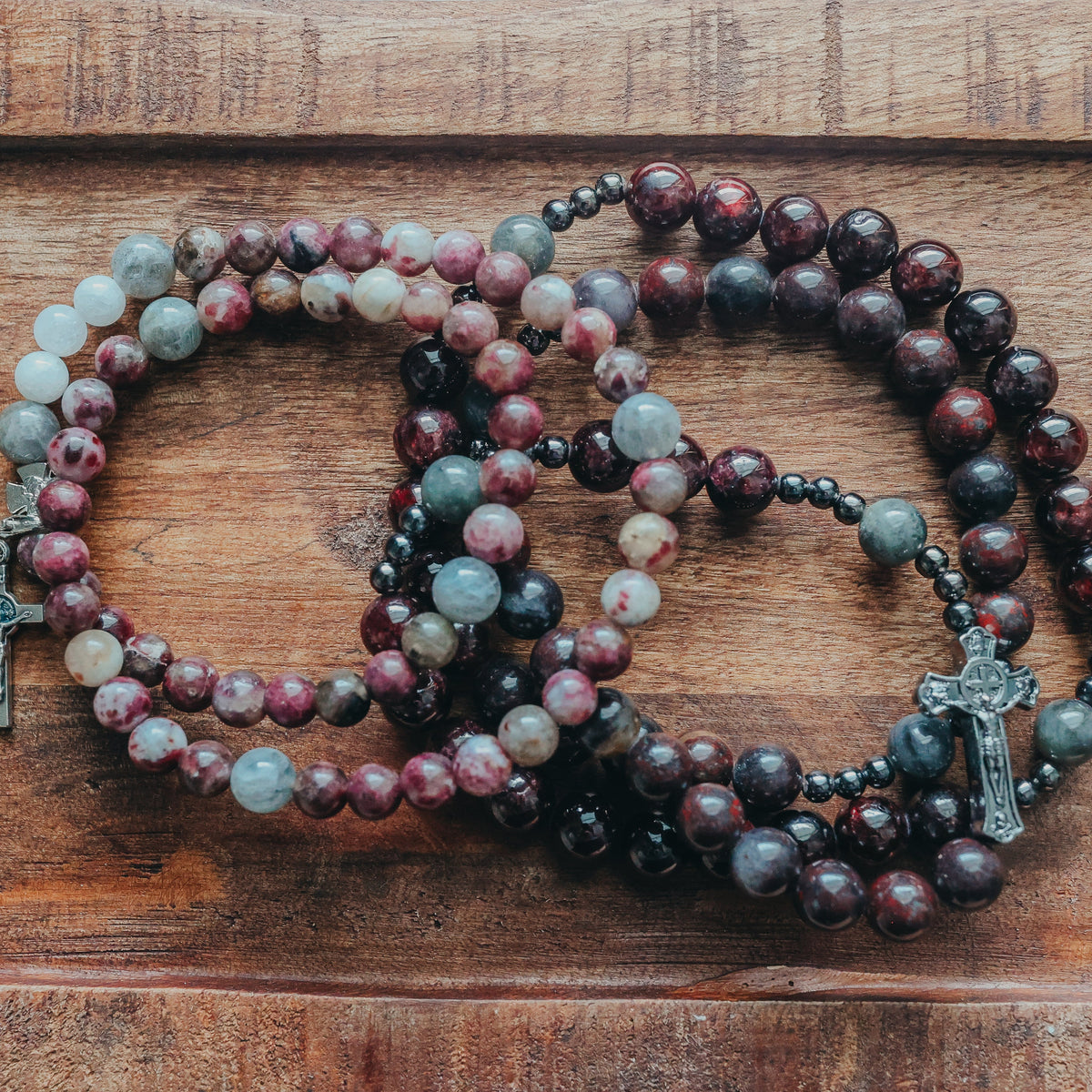 The Martins | Husband and Wife | Couples Rosary Bracelet Set